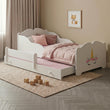 Cama infantil ANNA-MAX con cama adicional 145 x 80 cm – con dibujo y colchón