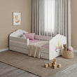 Cama infantil FALA-ONE con barrera de protección y cajón de almacenamiento