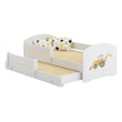 Cama infantil LUK-MAX con cama adicional 145 x 80 cm y colchón