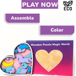 Puzzle de madera Mundo mágico BusyKids