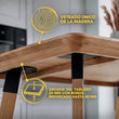 Mesa rectangular BusyKids de roble macizo