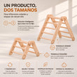 Set de escalada modular para niños 2 en 1 con tabla de doble cara