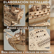 BusyKids Giro del Mar – puzzle 3D de madera con iluminación