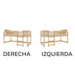 BusyKids Cama alta baja LUFFY con escalera 90 x 200 cm