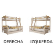 Litera BusyKids LUMI con escalera frontal 90 x 200 / 120 x 200 cm