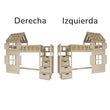 BusyKids Cama alta GALAXY-HOUSE con medio techo y escalera con almacenamiento 90 x 200 cm