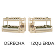 BusyKids FOXY-MAX litera con escalera de almacenaje 90 x 200 / 120 x 200 cm