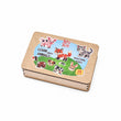 Puzle educativo de madera con animales BusyKids - 30 piezas
