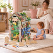 Casita educativa de madera - ZOO WORLD