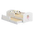 Cama infantil LUK-MAX con cama adicional 145 x 80 cm y colchón