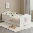 Cama infantil LUK-ONE con barrera de protección y cajón de almacenamiento