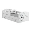 Cama infantil LUK-ONE con barrera de protección y cajón de almacenamiento