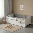 Cama infantil ERYK-ONE con paneles suaves y cajón de almacenamiento