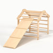 Set de escalada modular para niños 2 en 1 con tabla de doble cara