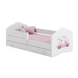 Cama infantil FALA-ONE con barrera de protección y cajón de almacenamiento