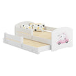 Cama infantil LUK-MAX con cama adicional 145 x 80 cm y colchón
