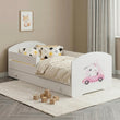 Cama infantil LUK-ONE con barrera de protección y cajón de almacenamiento