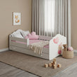 Cama infantil FALA-ONE con barrera de protección y cajón de almacenamiento