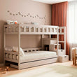 BusyKids Litera TOTO-TWIN MAX con escalera y espacio de almacenamiento 200 x 90 cm