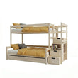 Litera BusyKids LUMI-MAX con escalera de almacenaje 90 x 200 / 120 x 200 cm
