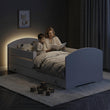 Cama infantil LUK-ONE con barrera de protección y cajón de almacenamiento
