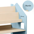 Estantería Montessori 2 en 1 polivalente