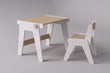 Conjunto - mesa y silla evolutivas para niños pequeños - blanco