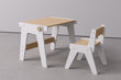 Conjunto - mesa y silla evolutivas para niños pequeños - blanco