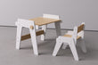 Conjunto - mesa y silla evolutivas para niños pequeños - blanco