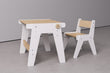 Conjunto - mesa y silla evolutivas para niños pequeños - blanco