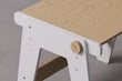Conjunto - mesa y silla evolutivas para niños pequeños - blanco