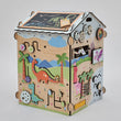 Casita educativa de madera "Dinosaurios" con iluminación