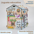 Casita educativa de madera "Dinosaurios" con iluminación