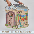 Casita educativa de madera "Dinosaurios" con iluminación