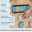 Conjunto - casita natura/menta y cubo interactivo