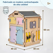 Conjunto - casita natura colores pasteles y cubo interactivo