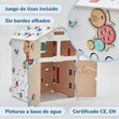 Conjunto - casita blanca y cubo interactivo