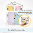 Conjunto - casita blanca colores pasteles y cubo interactivo