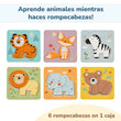 BusyKids Juego de Puzzles "Animales"