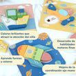 BusyKids Juego de Puzzles "Transporte"