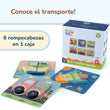 BusyKids Juego de Puzzles "Transporte"