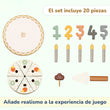 Juego de Pastel de cumpleaños de madera BusyKids