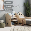 Estantería Montessori 2 en 1 polivalente