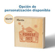Set de figuritas de madera Montessori, "Set Bosque"