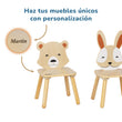 Un Conjunto de Dos Sillas y una Mesa Compacta