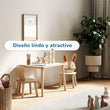 Un Conjunto de Dos Sillas y una Mesa Compacta