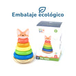 Pirámide de madera para niños "Zorrito" de BusyKid