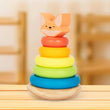 Pirámide de madera para niños "Zorrito" de BusyKid