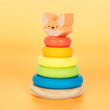 Pirámide de madera para niños "Zorrito" de BusyKid
