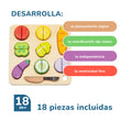 Clasificador Montessori de madera para niños [fill:sorters][fill:cube]